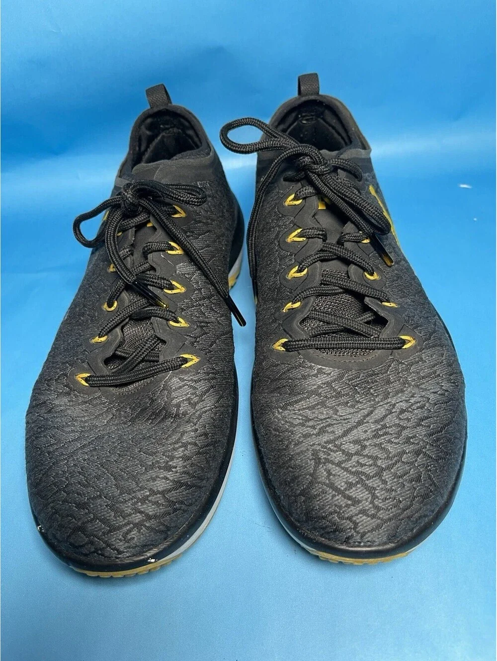 Jordan Trainer Low Michigan Black Yellow Trainers Mens Size 10T